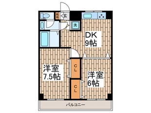 パーシモン西嶺の物件間取画像